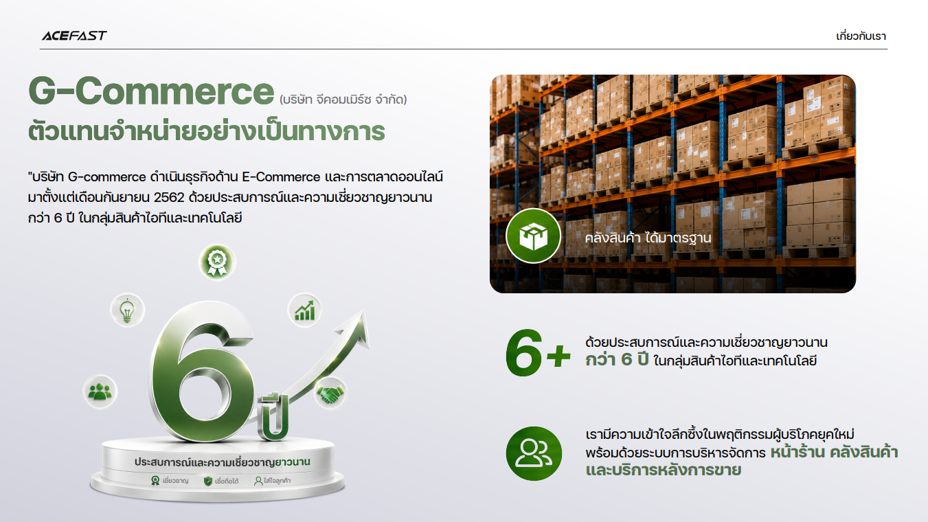 Acefast Thailand Official Store ตัวแทนจำหน่ายอย่างเป็นทางการ ACEFAST