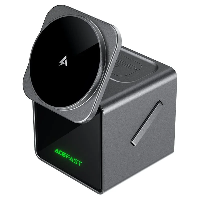 Acefast E34 แท่นชาร์จไร้สาย 3-in-1 Fast Wireless Charger Desktop Holder ชาร์จมือถือ นาฬิกา หูฟัง