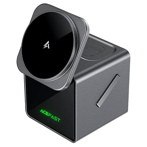 Acefast E34 แท่นชาร์จไร้สาย 3-in-1 Fast Wireless Charger Desktop Holder ชาร์จมือถือ นาฬิกา หูฟัง