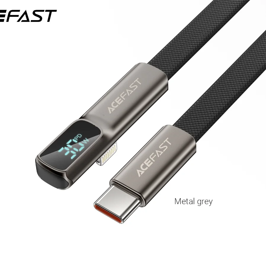 ACEFAST C31 สายชาร์จเร็วพร้อมหน้าจอดิจิทัล USB-C to Lightning / USB-C / USB-A 30W 66W 240W สายยาว 1.2M