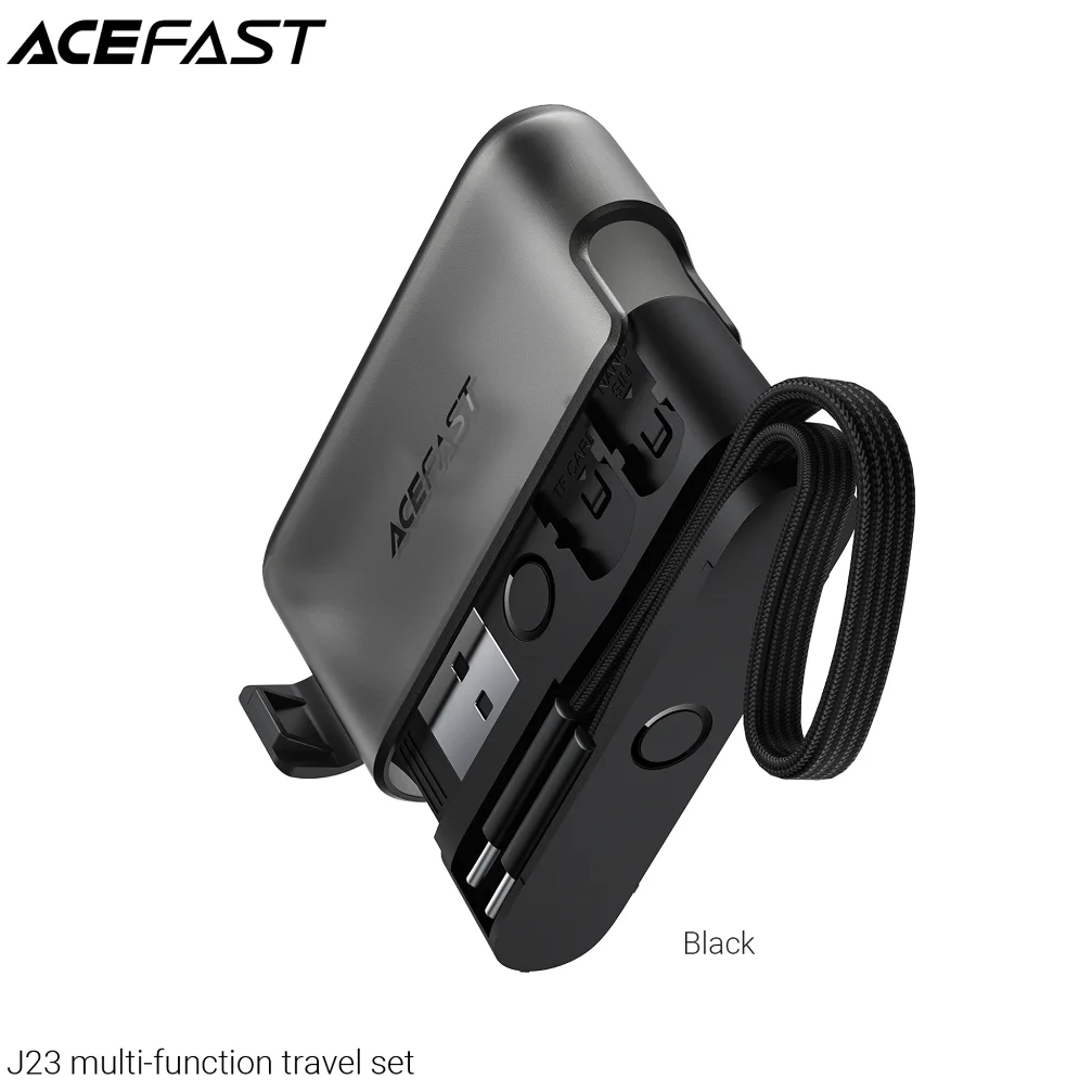 ACEFAST J23-BL ชุดอะแดปเตอร์อเนกประสงค์สำหรับเดินทาง Multi-Function Travel Set