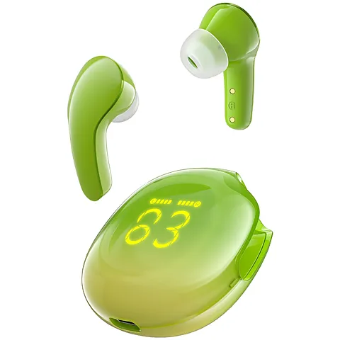ACEFAST T9 Crystal (Air) หูฟังไร้สาย Bluetooth ใสโปร่ง LED เสียงแน่น AI Noise Reduction แบต 30ชม. กันน้ำ IPX4