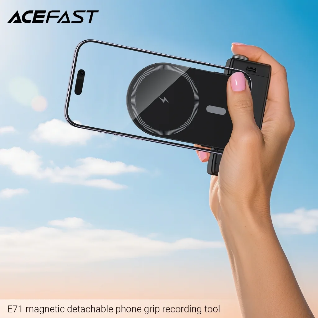 ACEFAST E71 / E72 อุปกรณ์ถ่ายภาพมือถือ กริปแม่เหล็ก พาวเวอร์แบงก์ ไม้เซลฟี่ ขาตั้ง พร้อมรีโมต Bluetooth
