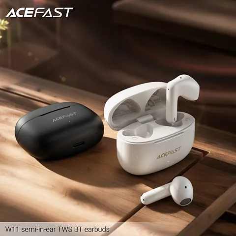 ACEFAST W11 หูฟังไร้สาย TWS Bluetooth 6.0 Semi-in-ear AI Call Noise Reduction Low Latency IPX4