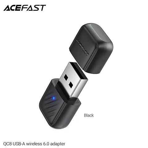 ACEFAST QC5 / QC6 / QC7 / QC8 Bluetooth 6.0 อะแดปเตอร์ไร้สาย USB / AUX สำหรับคอมพิวเตอร์ รถยนต์ ลำโพง หูฟัง