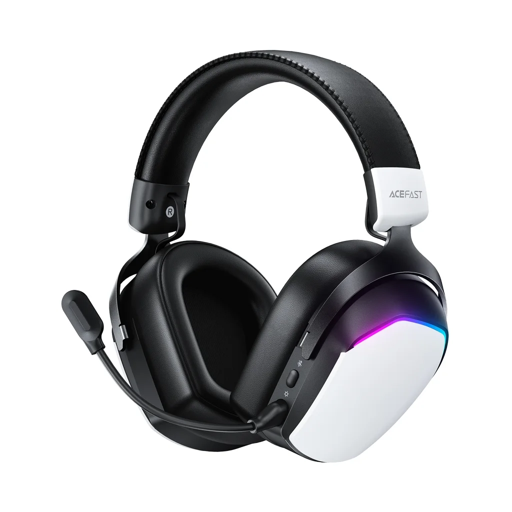 Acefast H11 หูฟังเกมมิ่งไร้สาย Gaming Headset 2.4G + Bluetooth 5.4 ดีเลย์ต่ำ 0.02s เสียง 50mm RGB ใช้งานยาว 70 ชม.