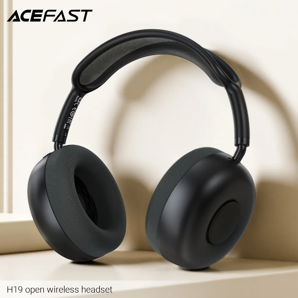 ACEFAST H19 หูฟังครอบหูไร้สาย Open-Ear Bluetooth 6.0 แบต 55 ชม. Gaming Mode เชื่อมต่อ 2 อุปกรณ์