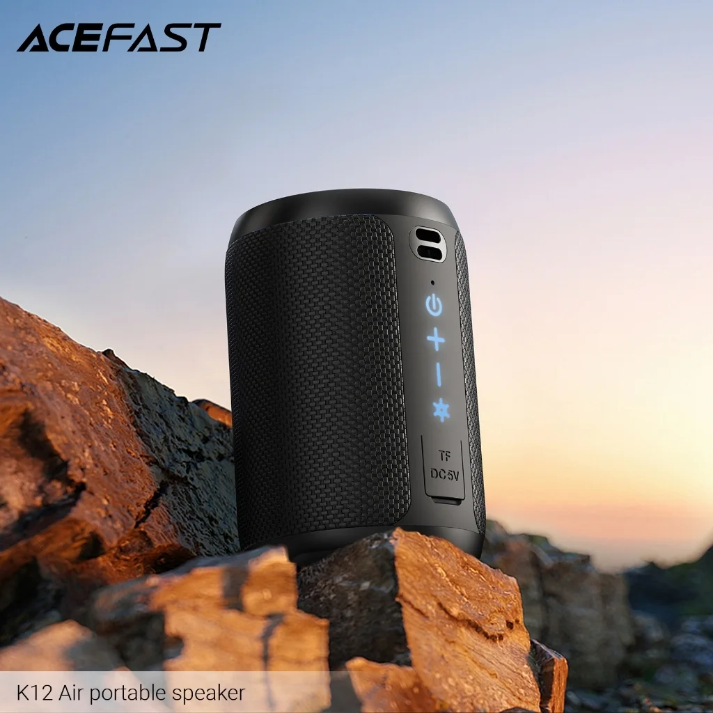 ACEFAST K12 Pro/K12 Air ลำโพงบลูทูธพกพา Bluetooth 6.0 TWS Bass Boost RGB กันน้ำ IPX4