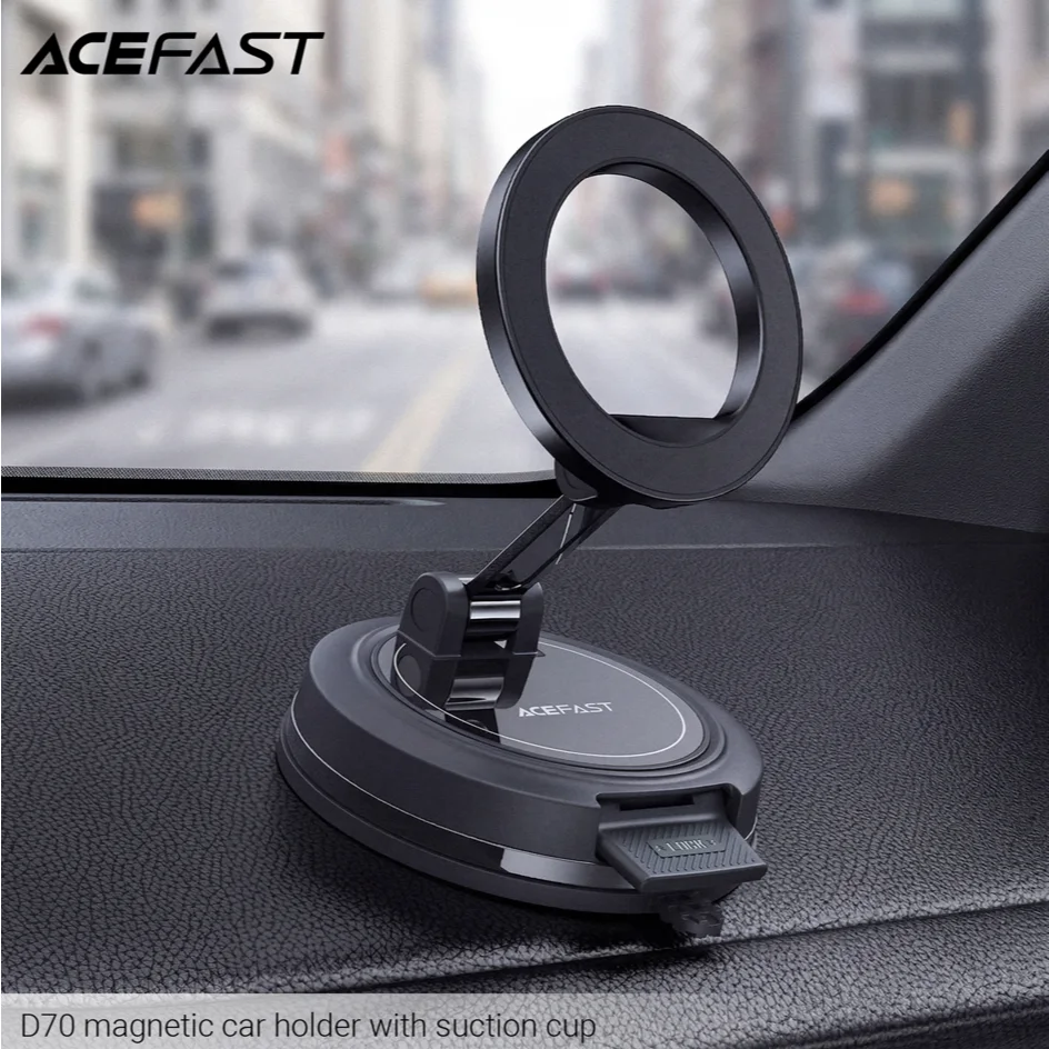 ACEFAST D70 ที่วางมือถือแม่เหล็กในรถ Magnetic Car Mount ฐานดูดสุญญากาศ หมุน 360° สำหรับคอนโซลรถ
