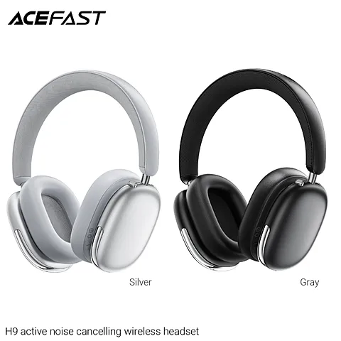 Acefast H9 หูฟังครอบหูไร้สาย ANC Bluetooth 5.4 เสียง HiFi 40mm ตัดเสียงรบกวน 30dB แบตอึด 55 ชม. ใส่สบาย