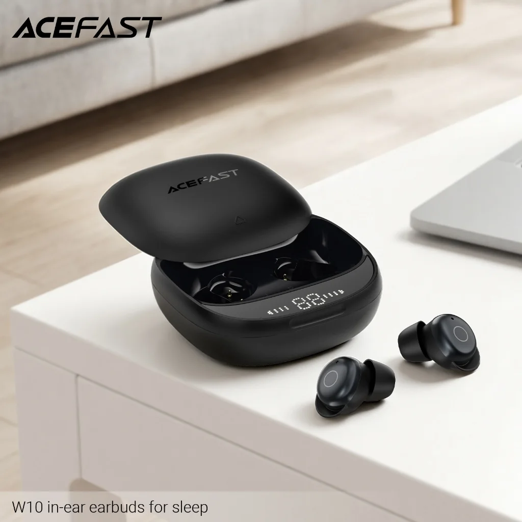 ACEFAST W10 หูฟังบลูทูธไร้สาย In-Ear สำหรับนอน Sleep Earbuds Bluetooth 6.0 ลดเสียงรบกวน รองรับ APP